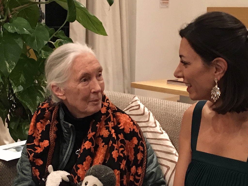 Jane Goodall & Julie Walbaum, CEO of Maisons du Monde
