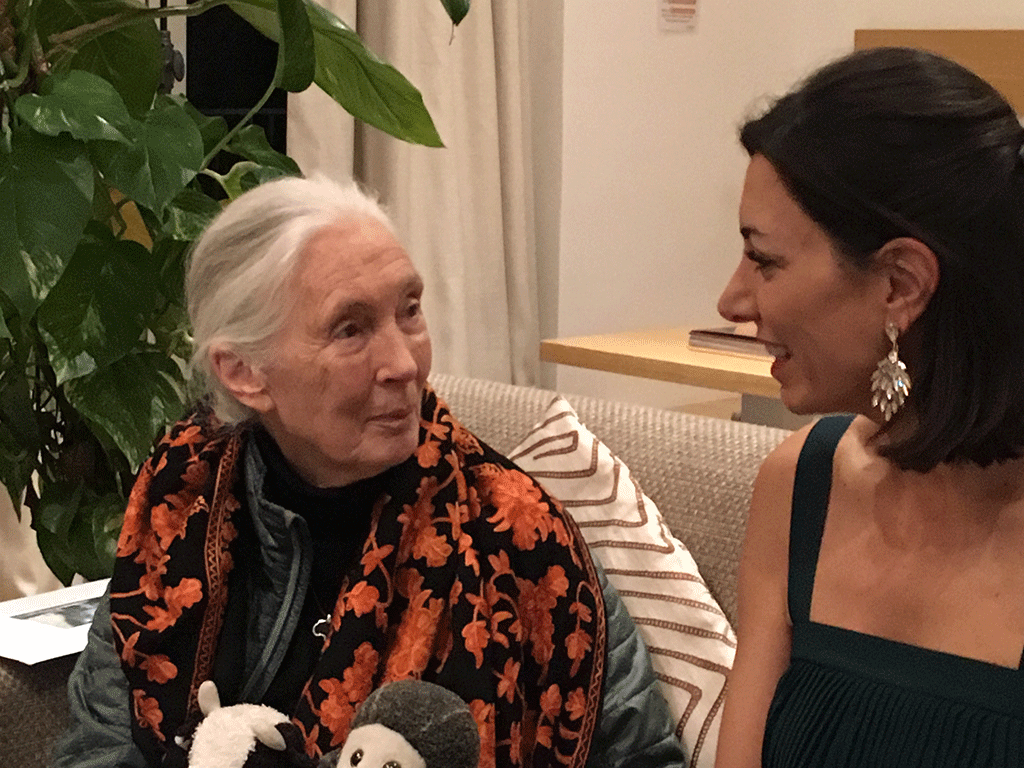 Jane Goodall & Julie Walbaum, directrice générale de Maisons du Monde